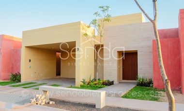 Casa de una planta totalmente equipada en venta en Taman Conkal  Merida