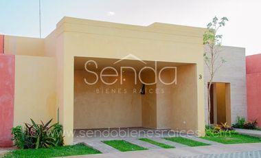 Casa de una planta totalmente equipada en venta en Taman Conkal  Merida