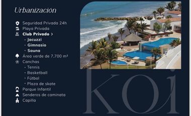 DEPARTAMENTOS DE LUJO FRENTE AL MAR DE 2 y 3  DORMITORIO - KOI MANTA