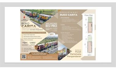 Ruko 2 Lt Kawasan Pantai Pangandaran Jawa barat