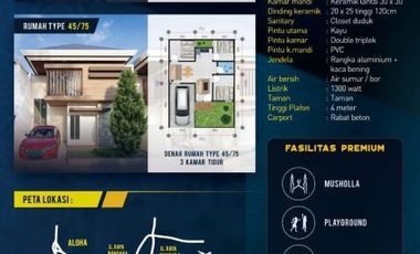 Jual Rumah Diamond Village Juanda 3 , HARGA PROMO 250 JT