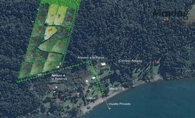 Parcela en venta Lago Villarrica, acceso al lago