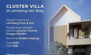 rumah villa minimalis harga murah the kaizen resort lembang