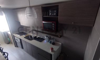 En Arriendo hermoso departamento vista al al mar amoblado en sector norte