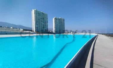 En Arriendo hermoso departamento vista al al mar amoblado en sector norte