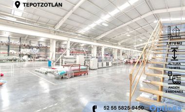Amazing industrial warehouse in Tepotzotlán for rent