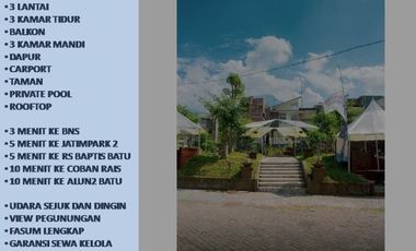 Rumah Villa Dijual Di Batu Malang Tipe 97 View Panderman