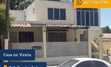 Venta Casa / Col Benito Juarez / Culiacan