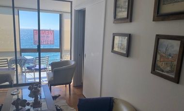 Venta de 2 dorm, pieza y baño serv. estac Vista al Mar, Viña
