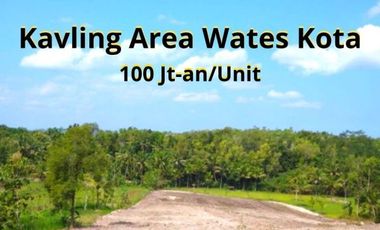 Dijual tanah Area Kota Wates, 100 Jt-an/Unit