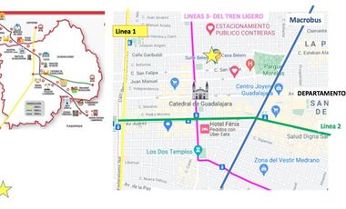 Departamento amueblado renta cerca de centro Medico centro de Guadalajara