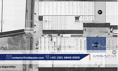 IB-EM0468 - Bodega Industrial en Renta en San Mateo Atenco, 861 m2.