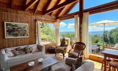 Acogedora casa primera línea Bosque Quillín