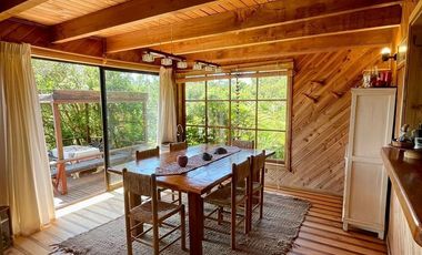 Acogedora casa primera línea Bosque Quillín