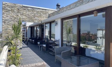 Vitacura, Penthouse con maravillosa terraza y preciosa vista, Crédito con Novación