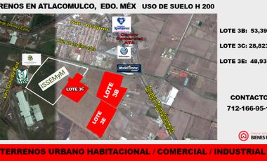 Terreno Urbano Comercial/Industrial/ habitacional con un uso de suelo (H200)