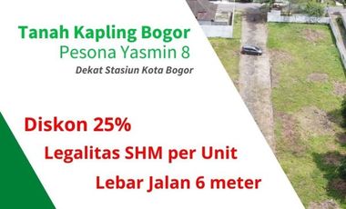Diskon 25%, Tanah Kapling Siap Bangun Kota Bogor, SHM
