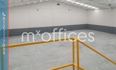 Bodega Industrial en renta  Apodaca Sta Rosa de 1221m2