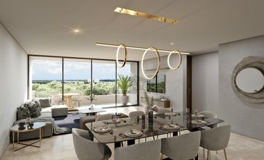 Departamento 2 recamaras, 1er Nivel, amenidades, en Montebello, Mérida.