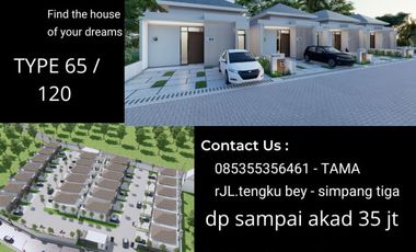 Rumah di Jual di Pekanbau di Jalan Tengku Bey Simpang Tiga