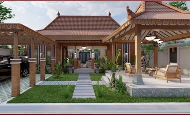 NEW VILLA WITH JAVANESE ARCHITECTURE IN PRAMBANAN