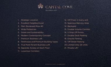 Rukan Bagus Lokasi Terbaik di Capital Cove BSD City