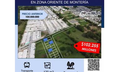 SE VENDEN LOTES EN ZONA ORIENTE DE MONTERIA