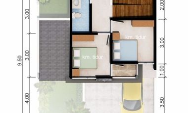 RUMAH CANTIK 2 LANTAI 11 MENIT DARI GEMBIRA LOKA ZOO BISA KPR
