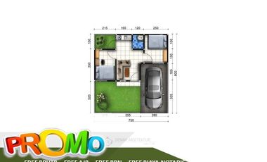 Promo Tipe 28/60 Rumah 5 Menit ke UNIKAMA Bisa KPR