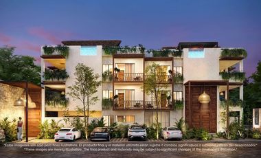 Departamento alberca privada con jardin de 58m2, area de yoga, area de asadores,