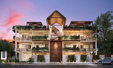 Departamento alberca privada con jardin de 58m2, area de yoga, area de asadores,
