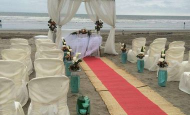 Alquiler de local para Matrimonio en La Playa Al Pie Del Mar en Playas