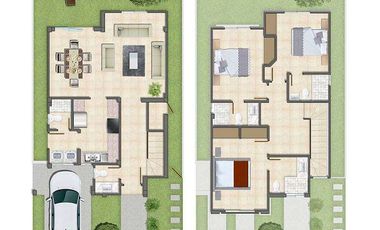 Venta de casa a estrenar con acabados de lujo/Urb. Casalaguna/a 5 minutos de Riocentro Dorado.