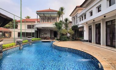 RUMAH MEWAH dgn LAP.TENIS, S.POOL at Jl LEBAK BULUS, JAKSEL