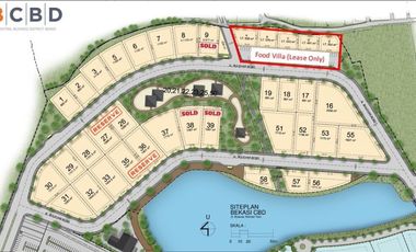 Kavling Sewa Summarecon Bekasi LT 543m2 Lokasi Bagus Resto FnB