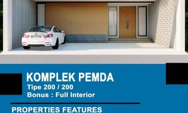 rumah mewah 2 lt di cemara kipas bisa reques design