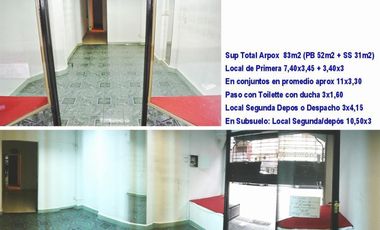 LOCAL EN ALQUILER 83m2 APROX CENTRO / TRIBUNALES