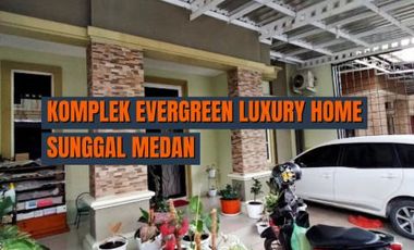Rumah 2 Lantai Siap Huni Komplek Evergreen Sunggal Medan