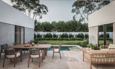 Residencia Yaxlum al norte de Mérida Yucatán,  1 planta con alberca