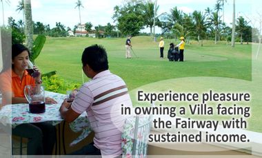 Experience pleasure in owning a Villa facing the Fairway with sustained income