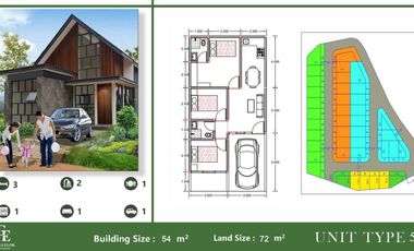 [DF45BA] For Sale 3 Bedroom House, 54m2 - Griya Elok Tabing