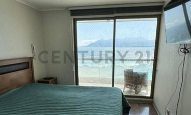 Se Arrienda departamento vista al mar  amoblado 3 dormitorio