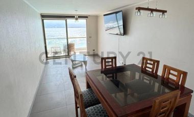 Se Arrienda departamento vista al mar  amoblado 3 dormitorio