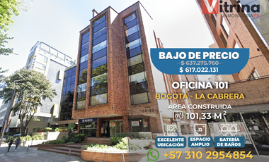 Oficina en venta  Chicó - Bogotá - Cundinamarca