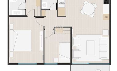 Departamento nuevo en venta en Providencia. Conectividad.