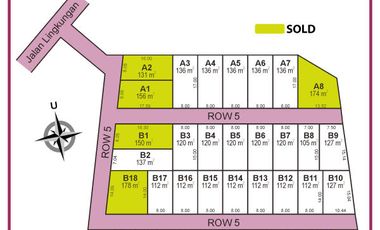 Kapling 6 menit RS Nyi Ageng Serang Dibawah 100jt ,Siteplan Proposional