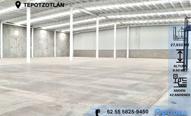 Rent amazing industrial warehouse in Tepotzotlán