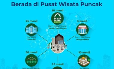 Bisa Diperoleh di Rumah Villa Sejuk Asri di Kawasan Puncak Cipanas