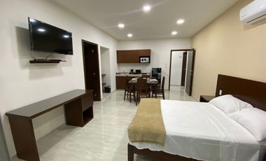 Suite AMUEBLADA Y EQUIPADA en RENTA Fracc. Costa Verde, Boca del Rio, Veracruz.