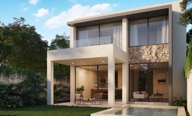 Casa con con jardin y alberca privada, Sala de TV- Estudio, en residencial de lu